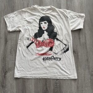 Katy Perry Vintage 2010 California Gurls Tour T-Shirt Small White Music Concert